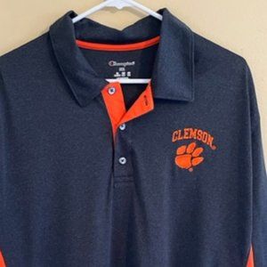 CLEMSON TIGERS Athletic  Lightweight Polo - 2XL